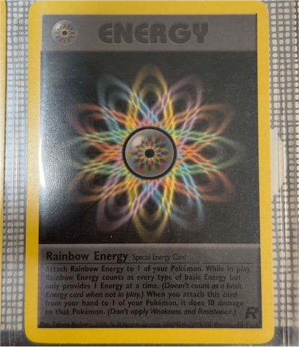 1999 Team Rocket #80 Rainbow Energy — front