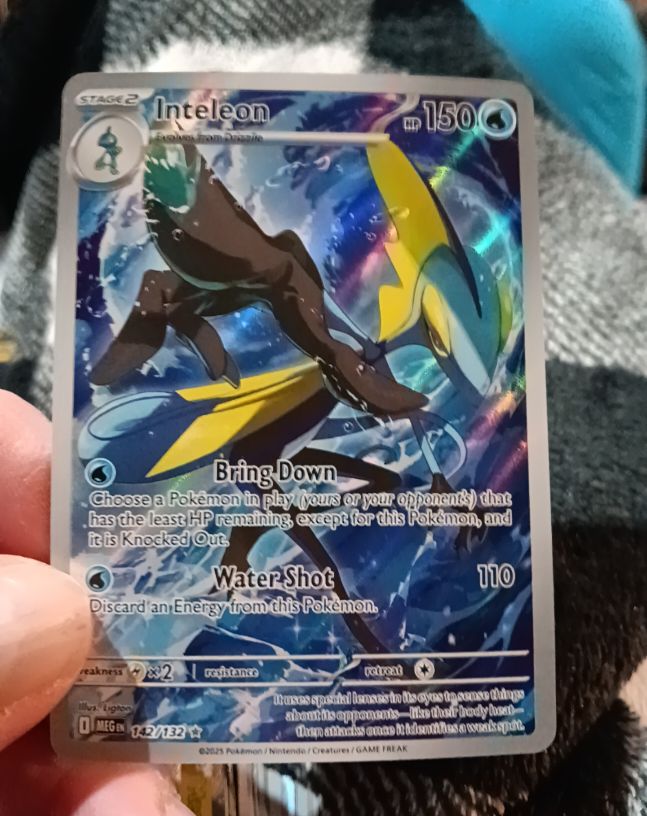2025 Pokémon Mega Evolution #142 Inteleon Illustration Rare — front