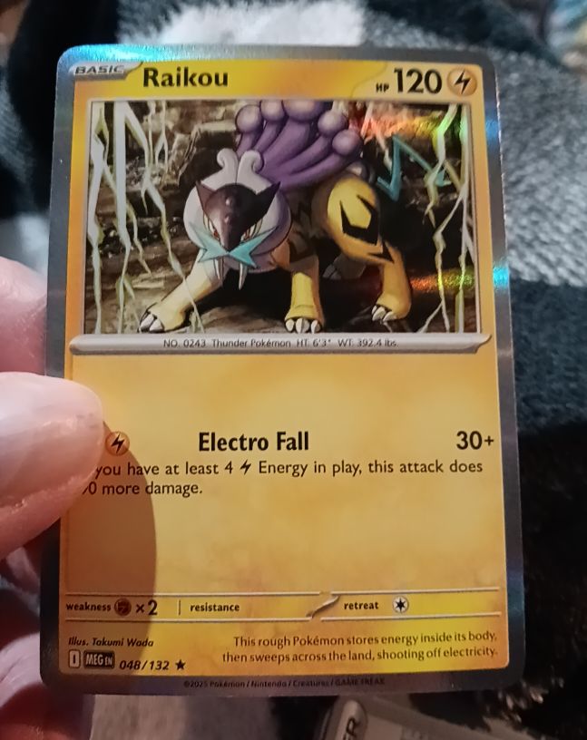 2025 Pokémon Mega Evolution #048 Raikou — front