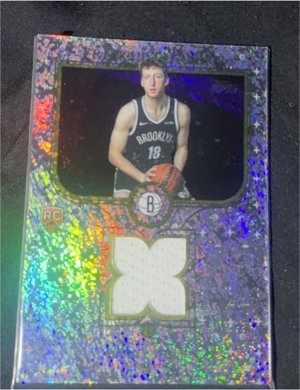 2025-26 Topps Franchise Fabrics #FF-NT Brooklyn Nets Rookie Patch — front