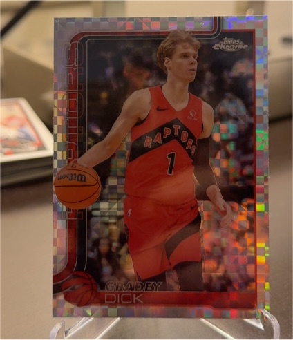 2025-26 Topps Chrome #214 Gradey Dick — front