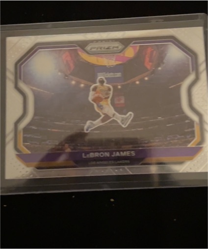 2020-21 Panini Prizm #1 LeBron James Kobe Tribute — front