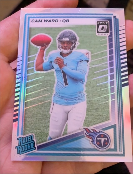 2025 Panini Donruss #350 Cam Ward Rated Rookie Tennessee Titans — front