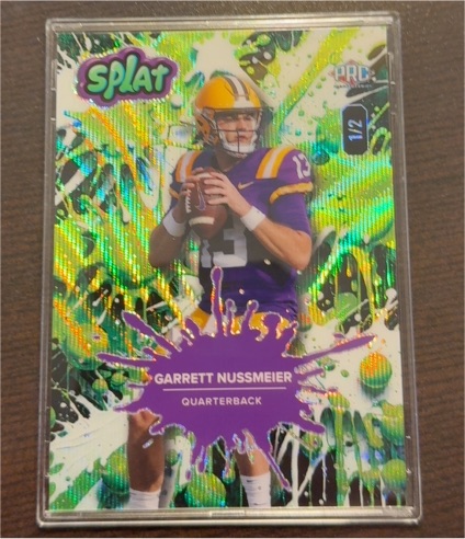 2025 Wild Card Splat #SPLAT Garrett Nussmeier — front