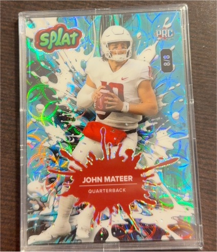 2025 Wild Card Splat #John Mateer — front