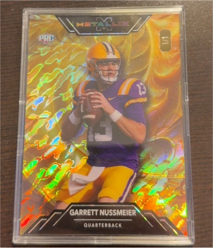 2025 Wild Card Metallix #1/1 Garrett Nussmeier — front