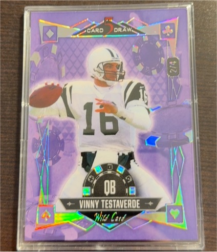2024 Wild Card 5 Card Draw #214 Vinny Testaverde — front