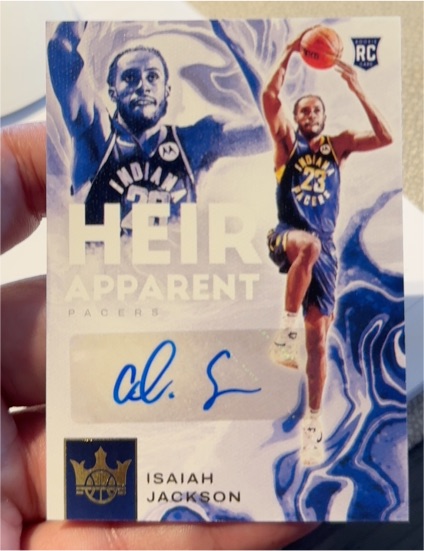 2021-22 Panini Court Kings Heir Apparent #HA-IJK Isaiah Jackson — front