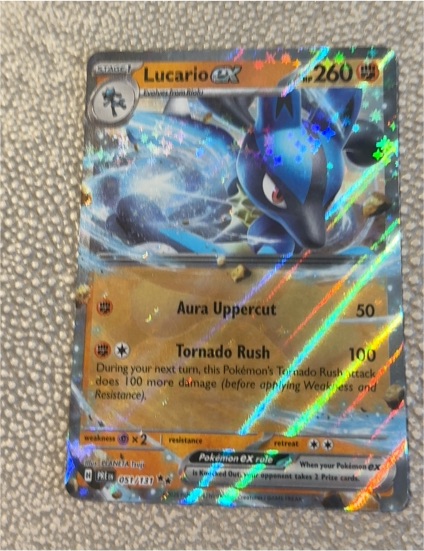 2016 Pokemon Prismatic Evolutions #051 Lucario EX — front