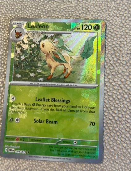 2024 Pokémon SV: Prismatic Evolutions #005 Leafeon — front