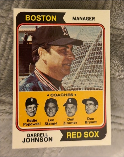 1974 Topps #403 Darrell Johnson — front