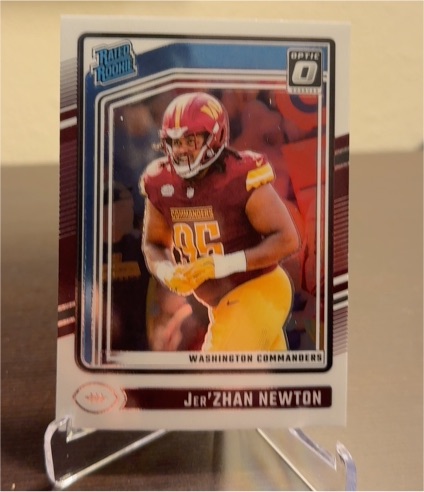 2024 Panini Donruss Optic Rated Rookie Jer'Zhan Newton — front
