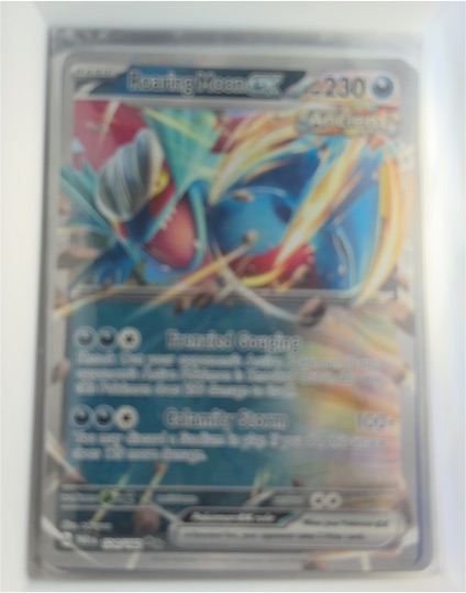 2023 Pokémon TCG Paradox Rift #124 Roaring Moon ex — front