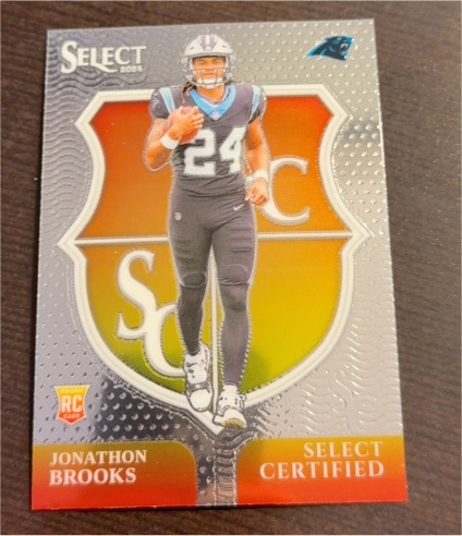 2024 Panini Select #17 Jonathon Brooks Select Certified Rookies — front