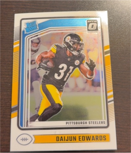 2024 Donruss Optic #223 Daijun Edwards Rookie Pittsburgh Steelers — front