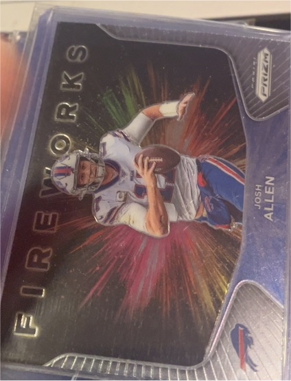 2020 Panini Prizm Fireworks #18 Josh Allen — front