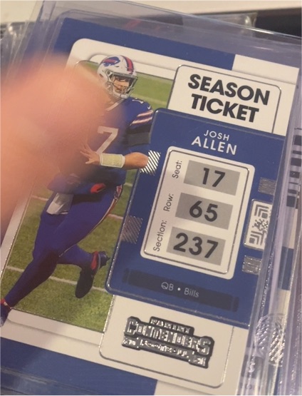 2021 Panini Contenders Season Ticket #10 Josh Allen — front