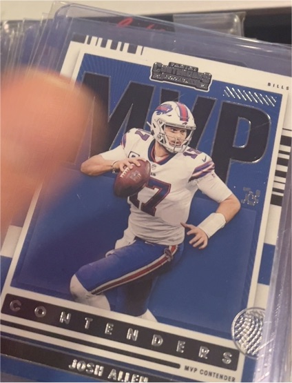 2021 Panini Contenders MVP Contenders #MVP-JAL Josh Allen — front