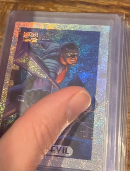 1994 Fleer Marvel Masterpieces #3 Daredevil Silver Holofoil — front