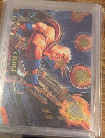 1994 Fleer Marvel Masterpieces Power Blast #3 Cable — front
