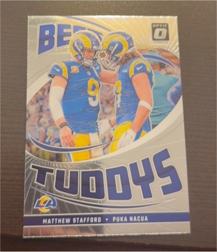 2024 Panini Donruss Optic #2 Matthew Stafford, Puka Nacua Best Tuddys — front