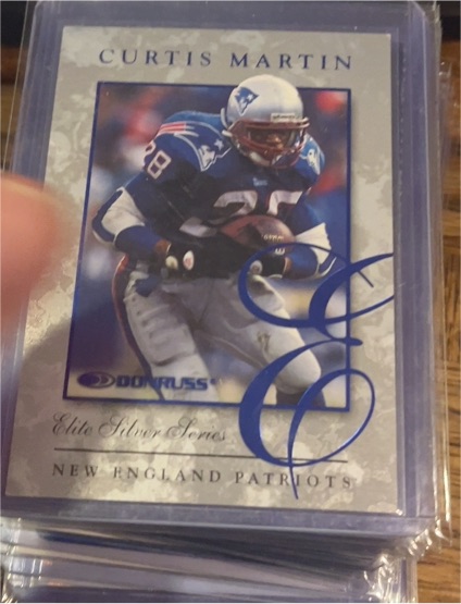 1997 Donruss Elite Silver Series #4 Curtis Martin — front