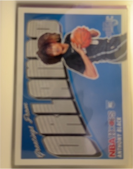 2023-24 Panini NBA Hoops Rookie Greetings #20 Anthony Black — front