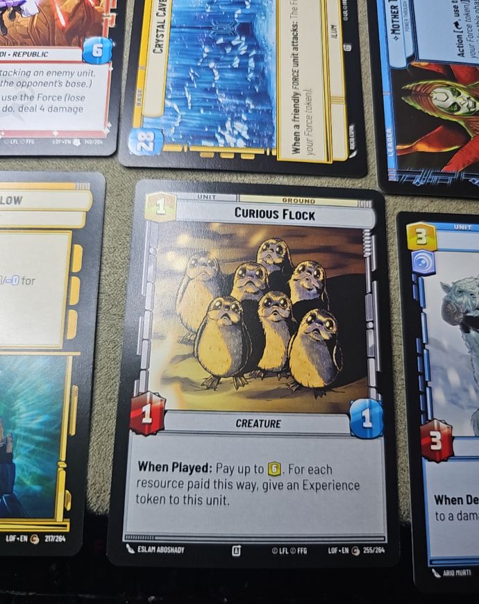 Star Wars Unlimited #255 Curious Flock — front