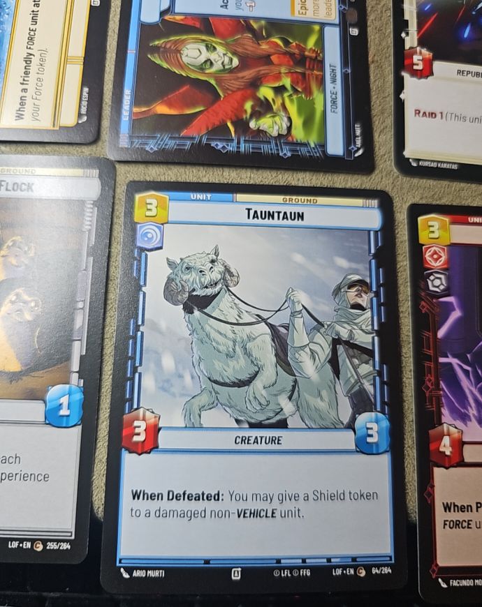 Star Wars Unlimited Legends of the Force #64 Tauntaun — front