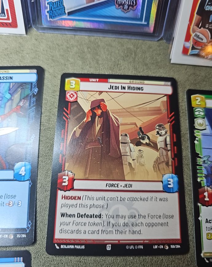 Star Wars Unlimited Legends of the Force #159 Jedi In Hiding — front