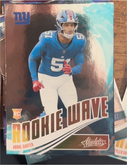 2025 Panini Absolute Rookie Wave #RW-ACR Abdul Carter — front