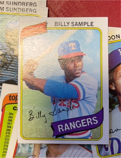 1980 Topps #458 Billy Sample — front