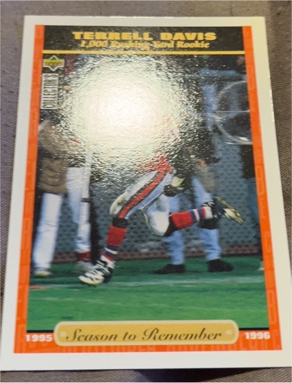 1995 Sportflics Terrell Davis Season to Remember Rookie — front