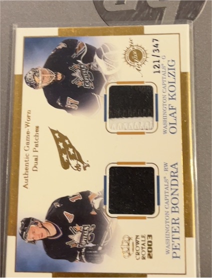 2002-03 Pacific Crown Royale #121 Olaf Kolzig & Peter Bondra — front