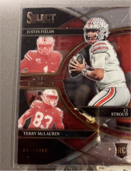 2023 Panini Select Draft Picks Select Company #SC-OH CJ Stroud / Justin Fields / Terry McLaurin — front
