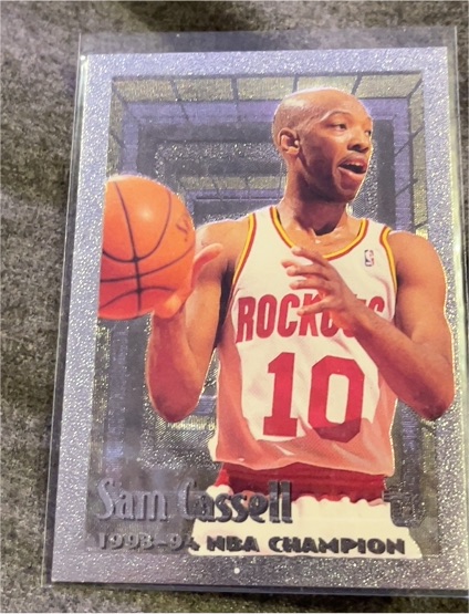 1994-95 Topps Embossed #35 Sam Cassell — front