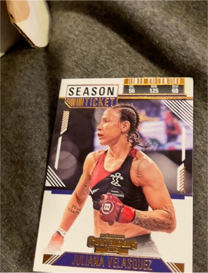 2025 Panini Contenders PFL Debut #85 Juliana Velasquez — front