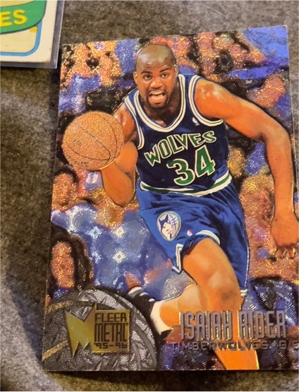 1995-96 Fleer Metal #67 Isaiah Rider — front