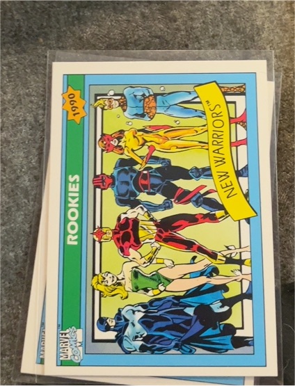 1990 Impel Marvel Universe #85 New Warriors — front