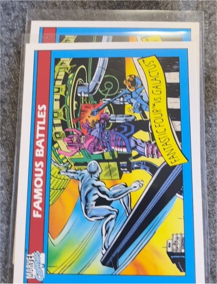 1990 Impel Marvel Universe #89 Fantastic Four vs. Galactus — front