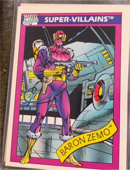 1990 Impel Marvel Universe #53 Baron Zemo — front