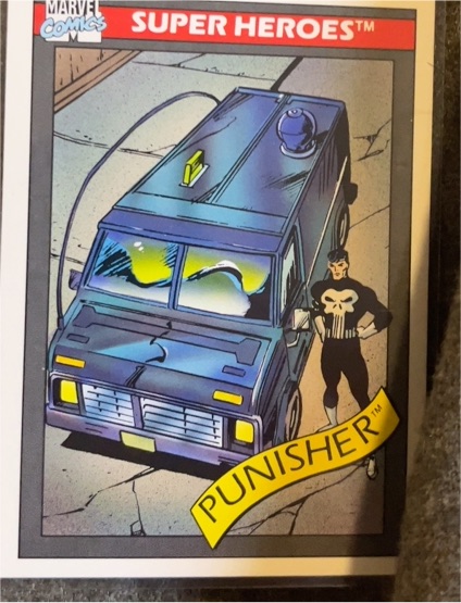 1990 Impel Marvel Universe #44 Punisher — front