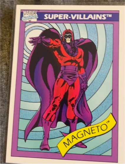 1990 Impel Marvel Universe #63 Magneto — front