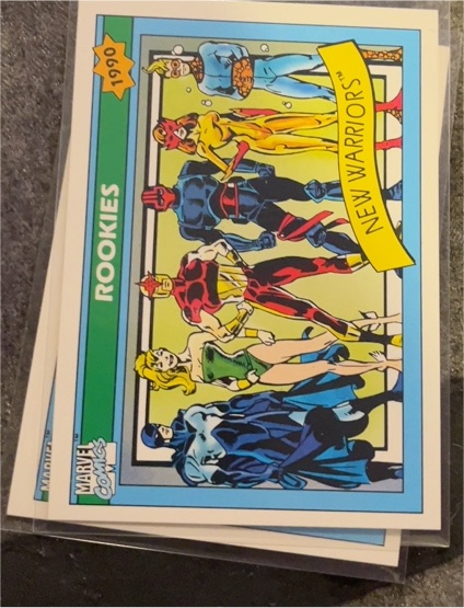 1990 Impel Marvel Universe #85 New Warriors — front
