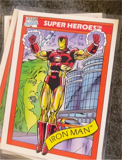 1990 Impel Marvel Universe #42 Iron Man — front