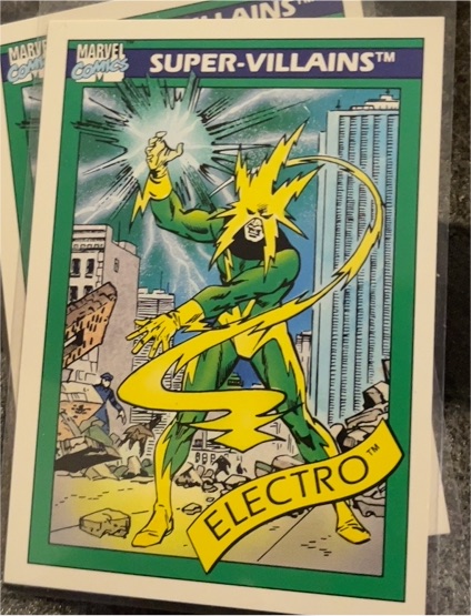 1990 Impel Marvel Universe Series 1 #58 Electro — front