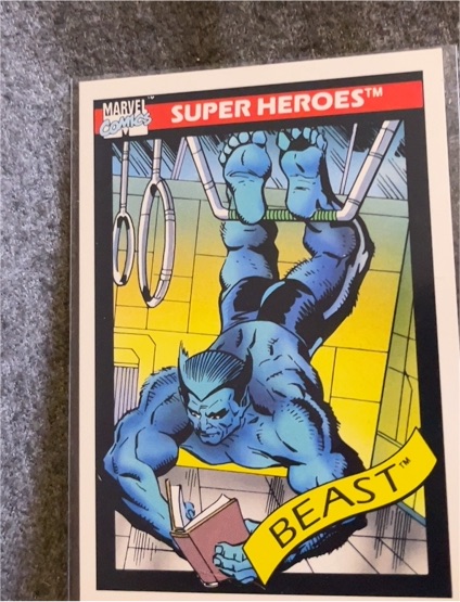 1990 Impel Marvel Universe Series 1 Super Heroes #46 Beast — front