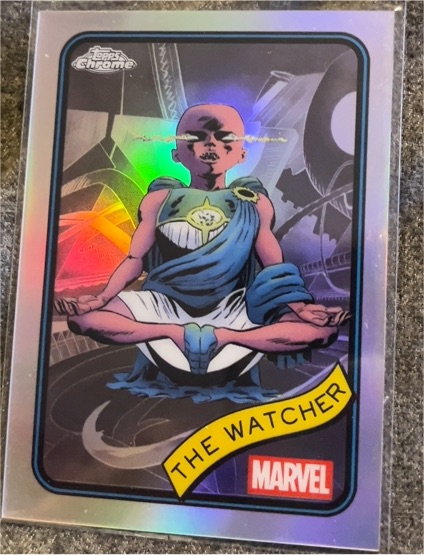 2025 Topps Chrome Marvel #28 The Watcher — front