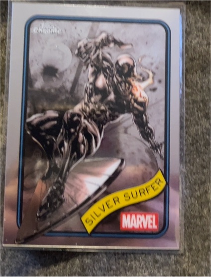 2025 Topps Chrome Marvel #134 Silver Surfer — front