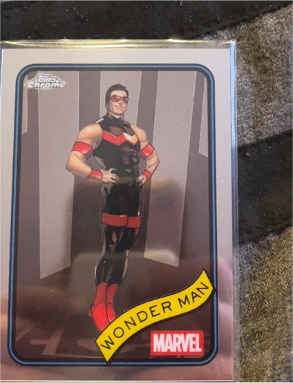 2025 Topps Chrome Marvel #100 Wonder Man — front